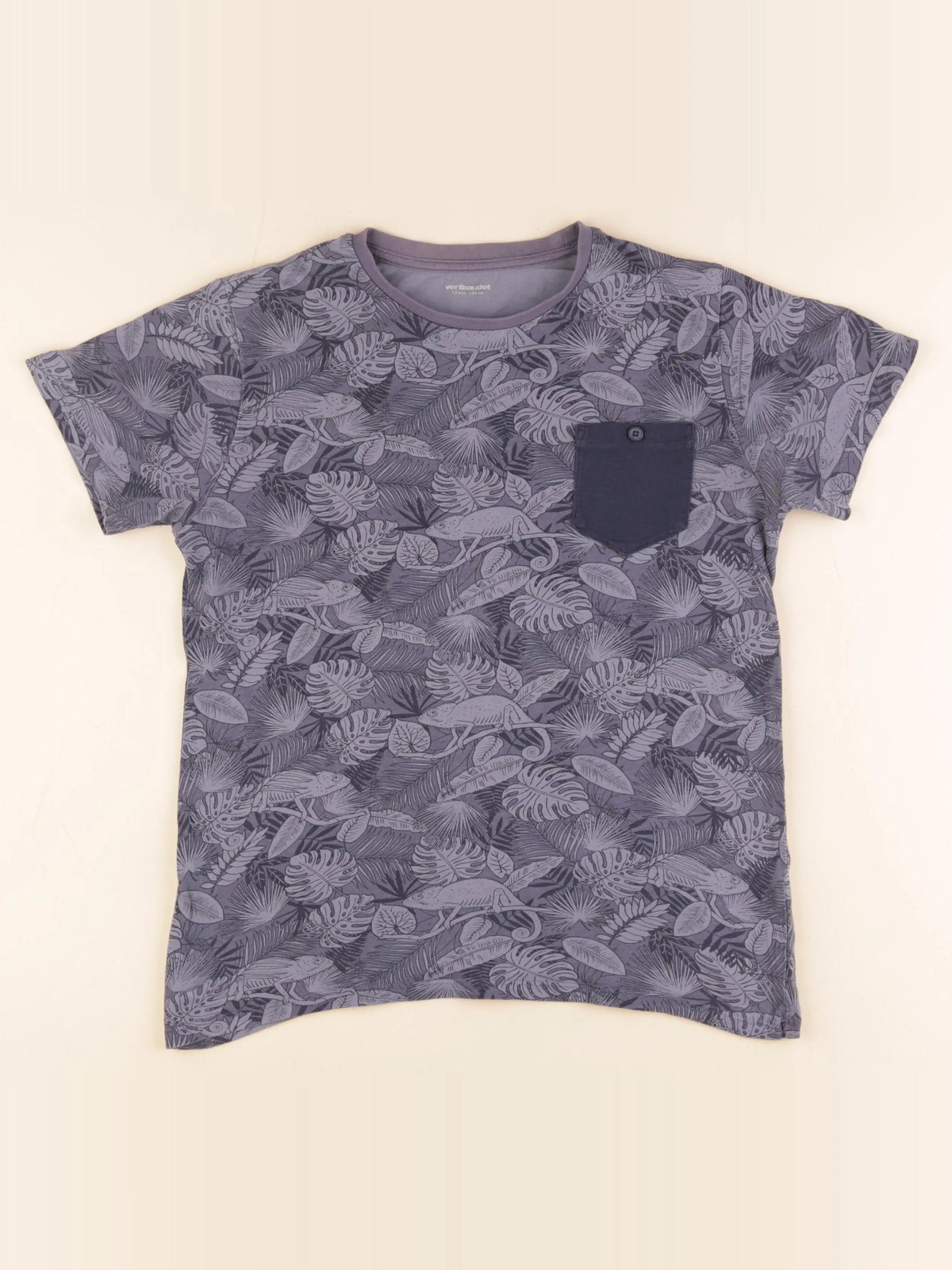 Vertbaudet - tee-shirt bleu - 12 ans