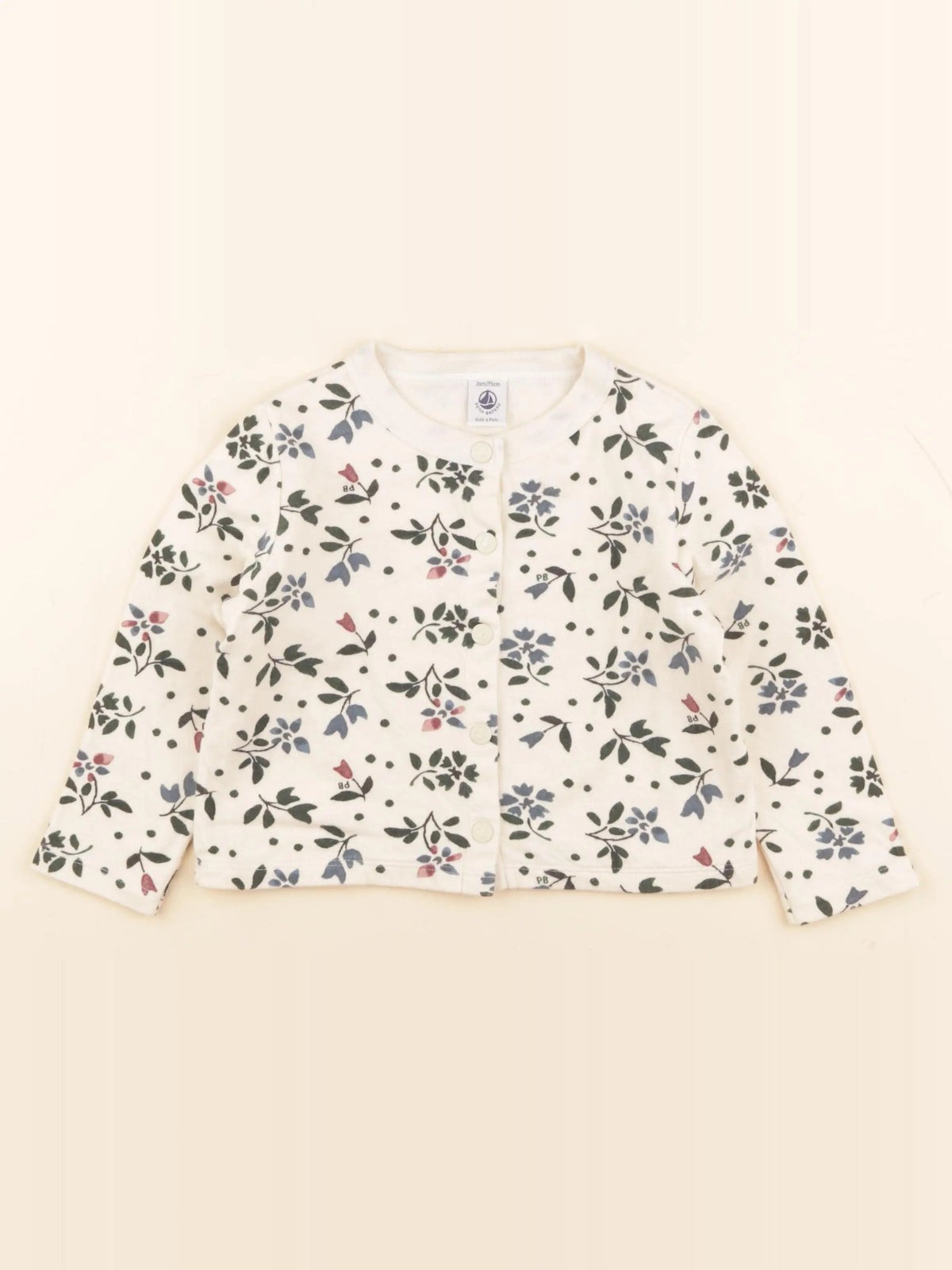 Petit Bateau - sweat beige - 3 ans