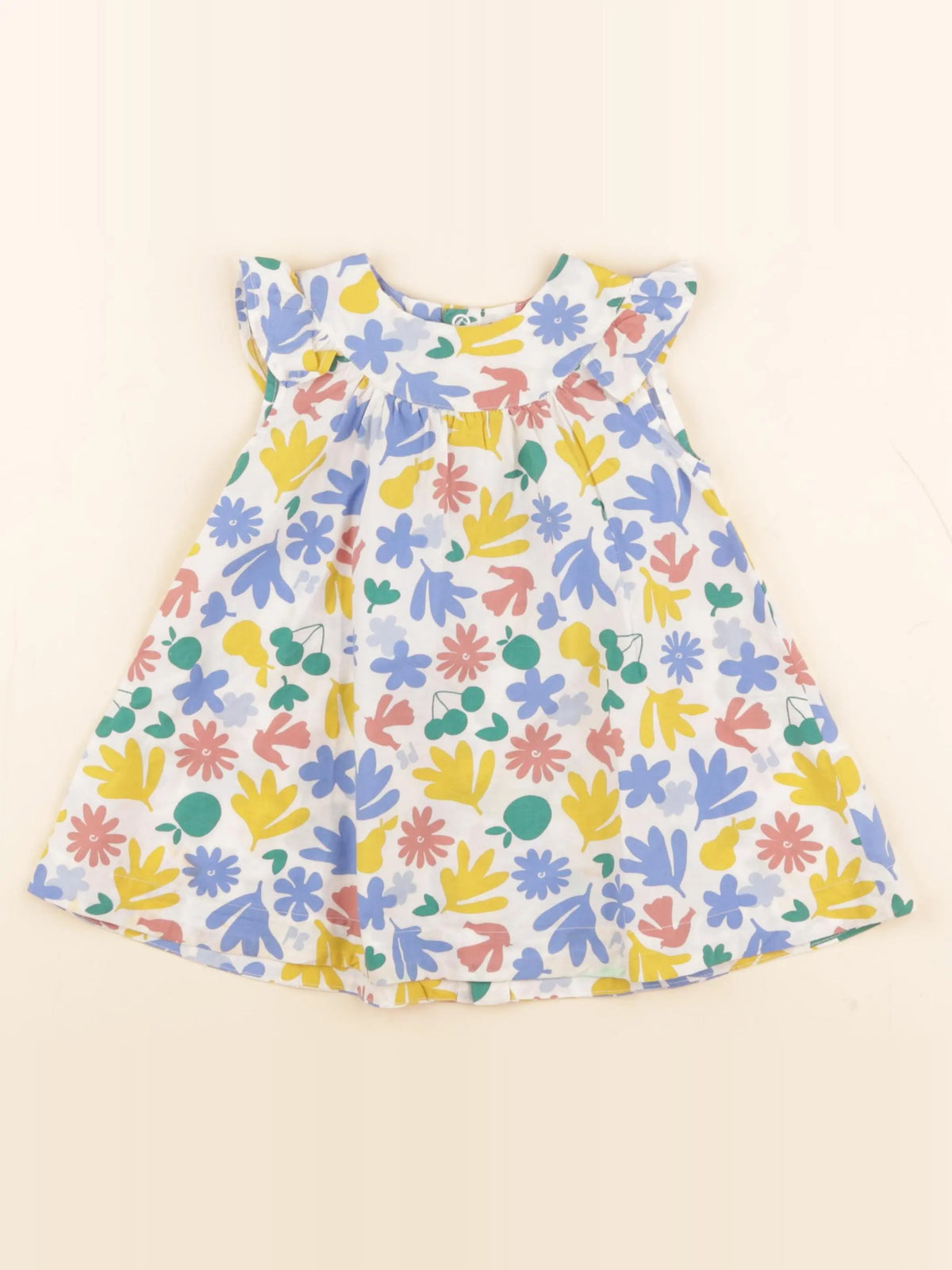 Petit Bateau - robe multicolore - 12 mois