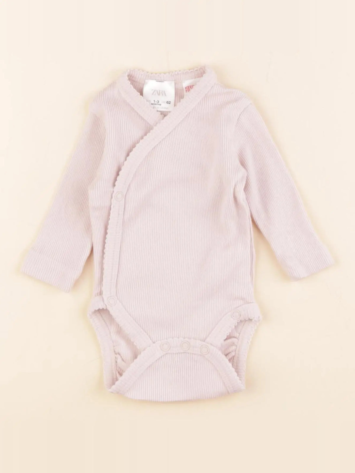 Zara - body rose - 1/3 mois
