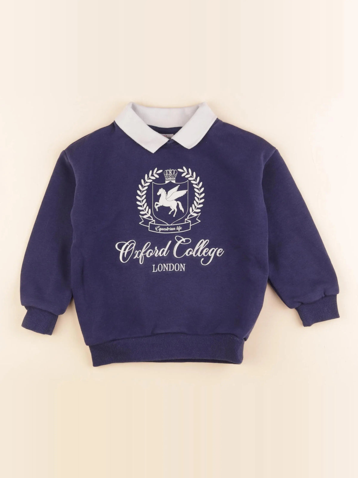 Tape à l'oeil - sweat bleu - 2/3 ans