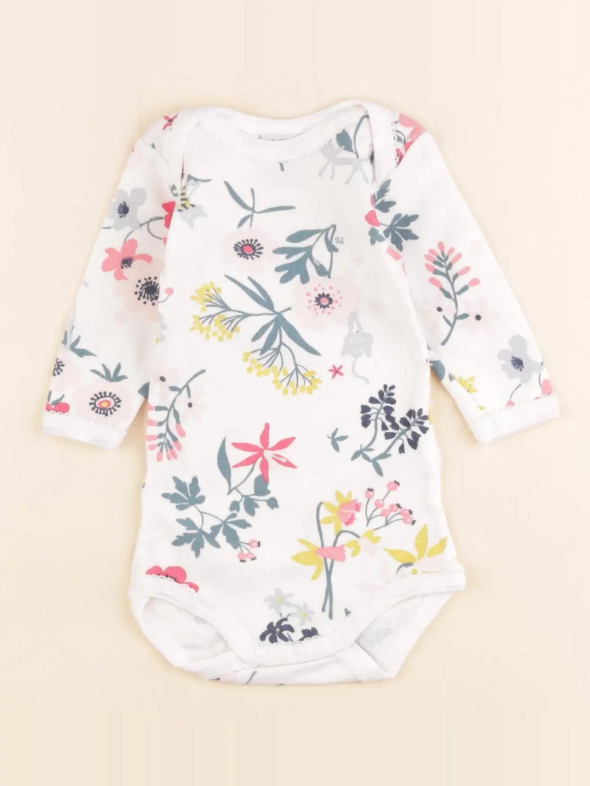 Petit Bateau - body blanc, multicolore - 3 mois