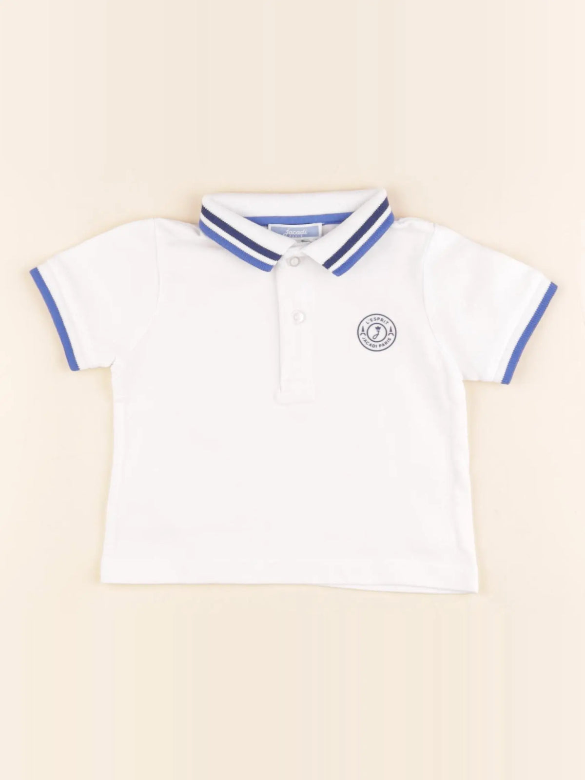 Jacadi - polo blanc - 12 mois