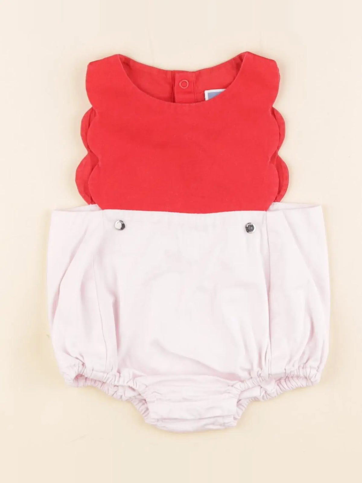 Jacadi - combinaison rouge, rose - 6 mois