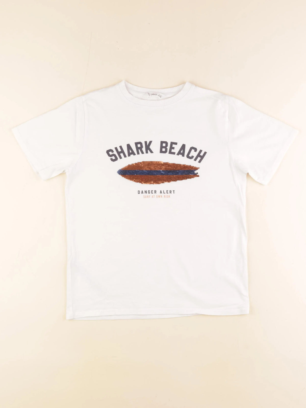 Mango - tee-shirt blanc - 9/10 ans