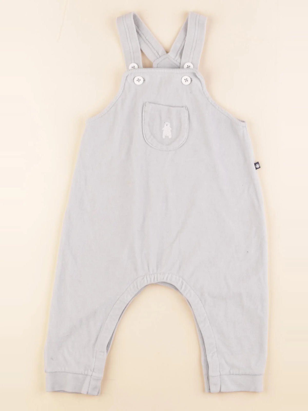 Petit Bateau - salopette bleu - 18 mois