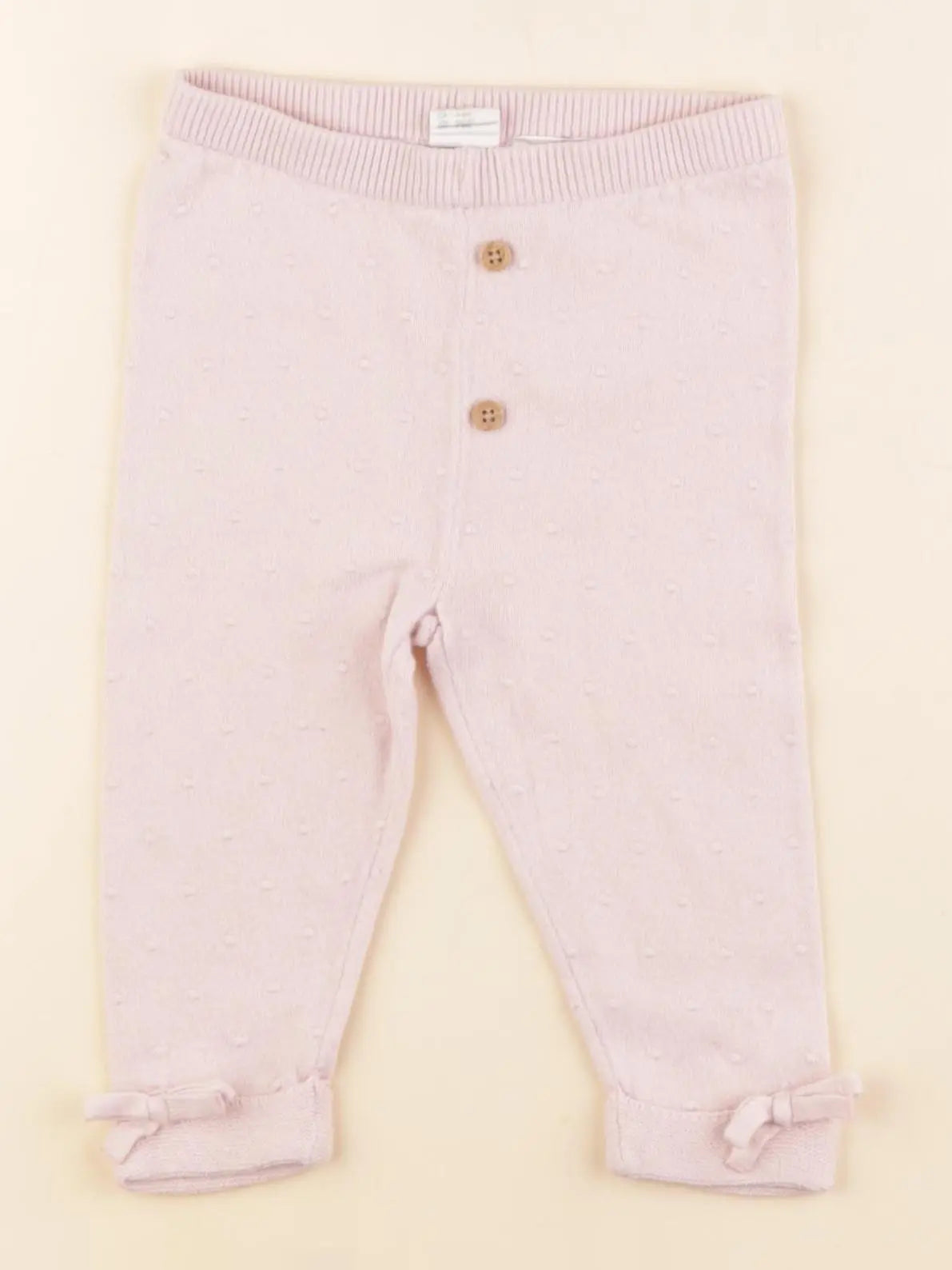 H&M - legging rose - 4/6 mois