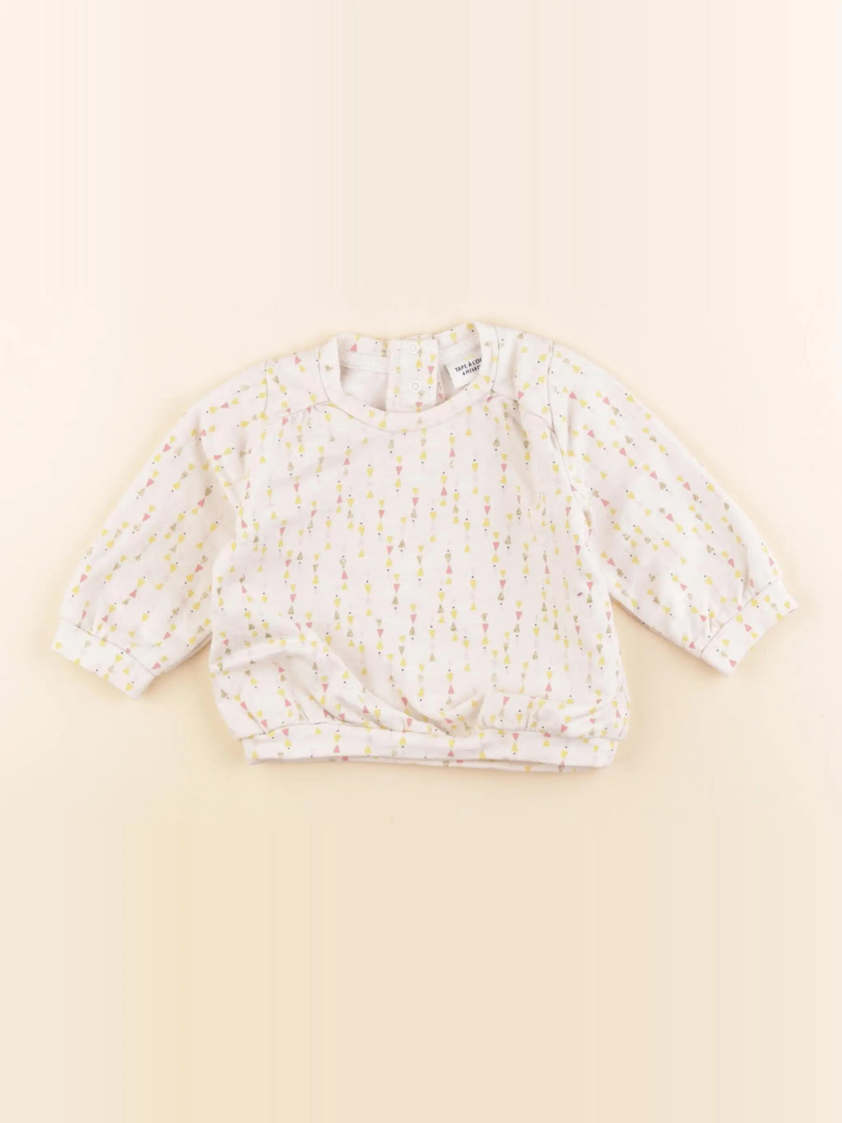 Tape à l'oeil - sweat beige - 6 mois