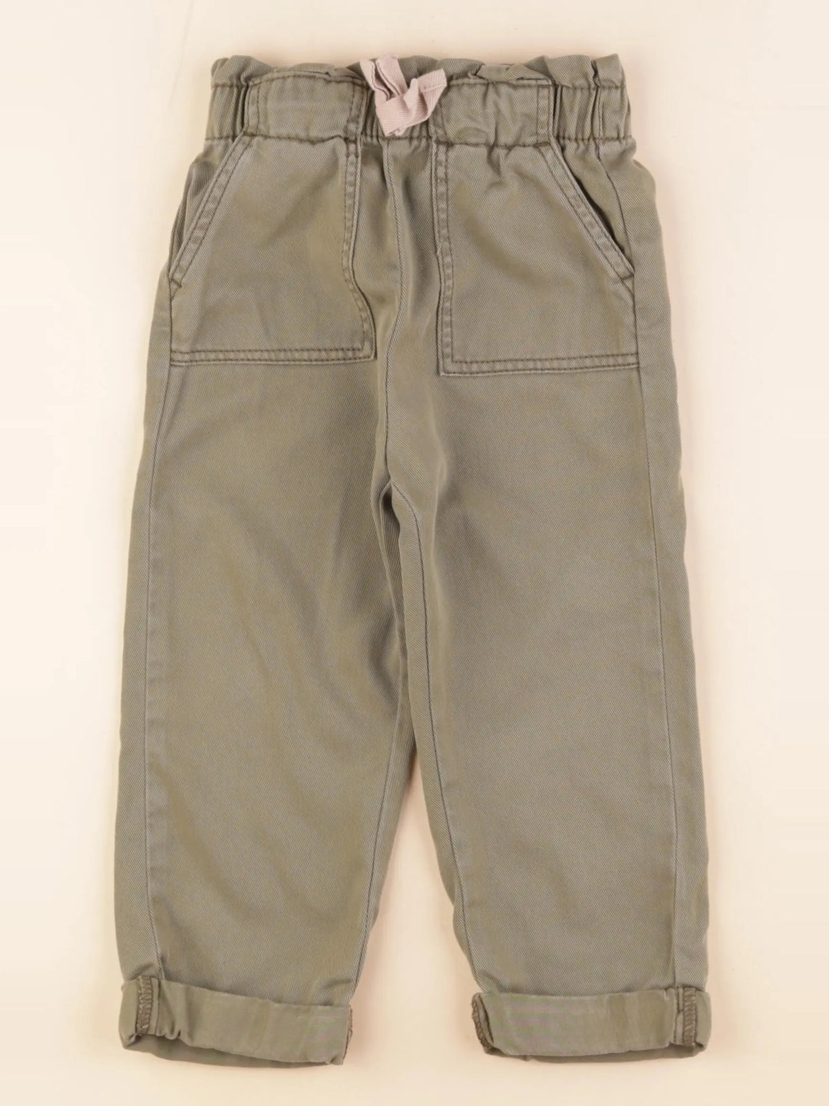 Vertbaudet - pantalon vert - 4 ans