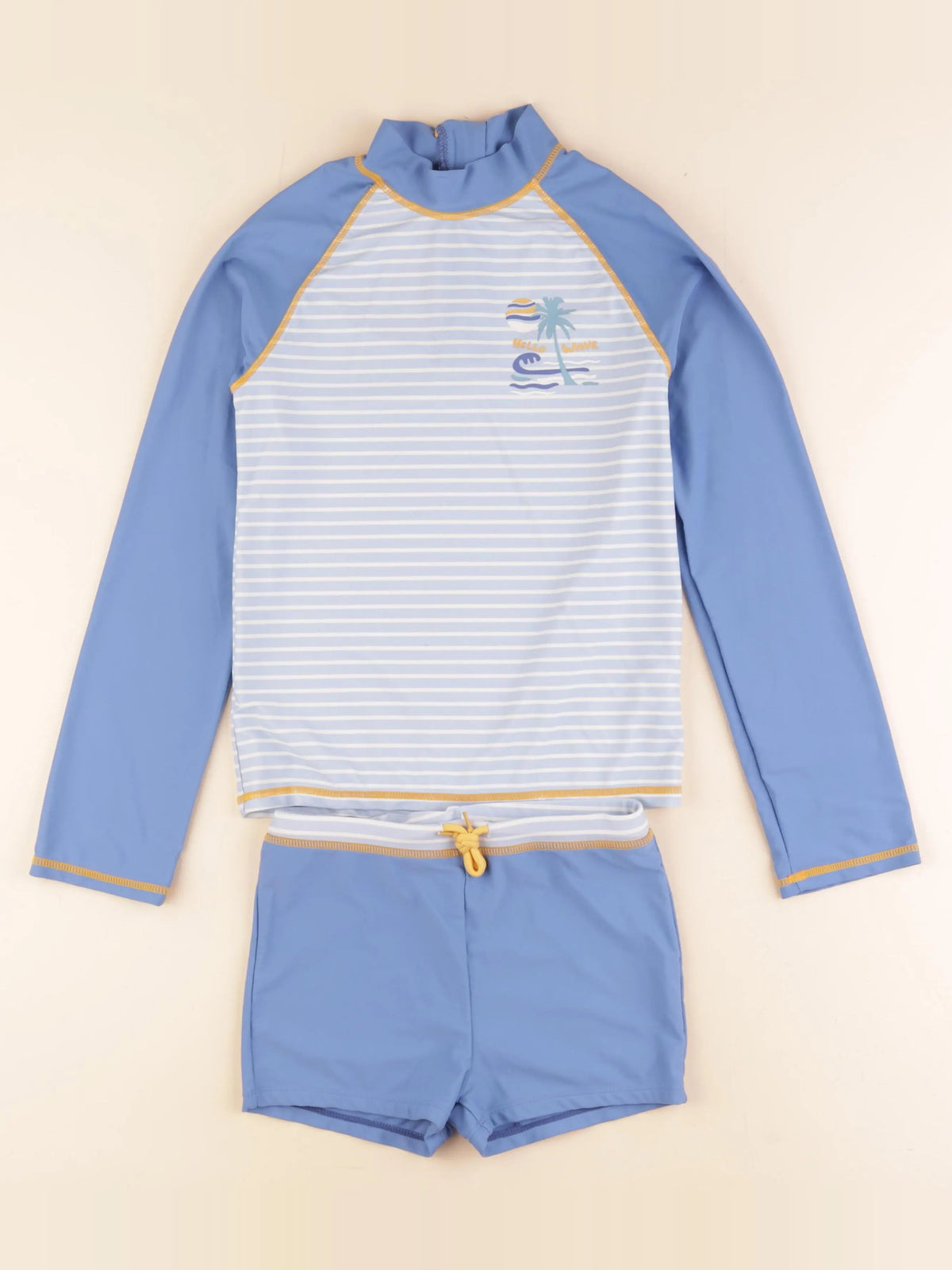 Vertbaudet - maillot de bain bleu - 10 ans