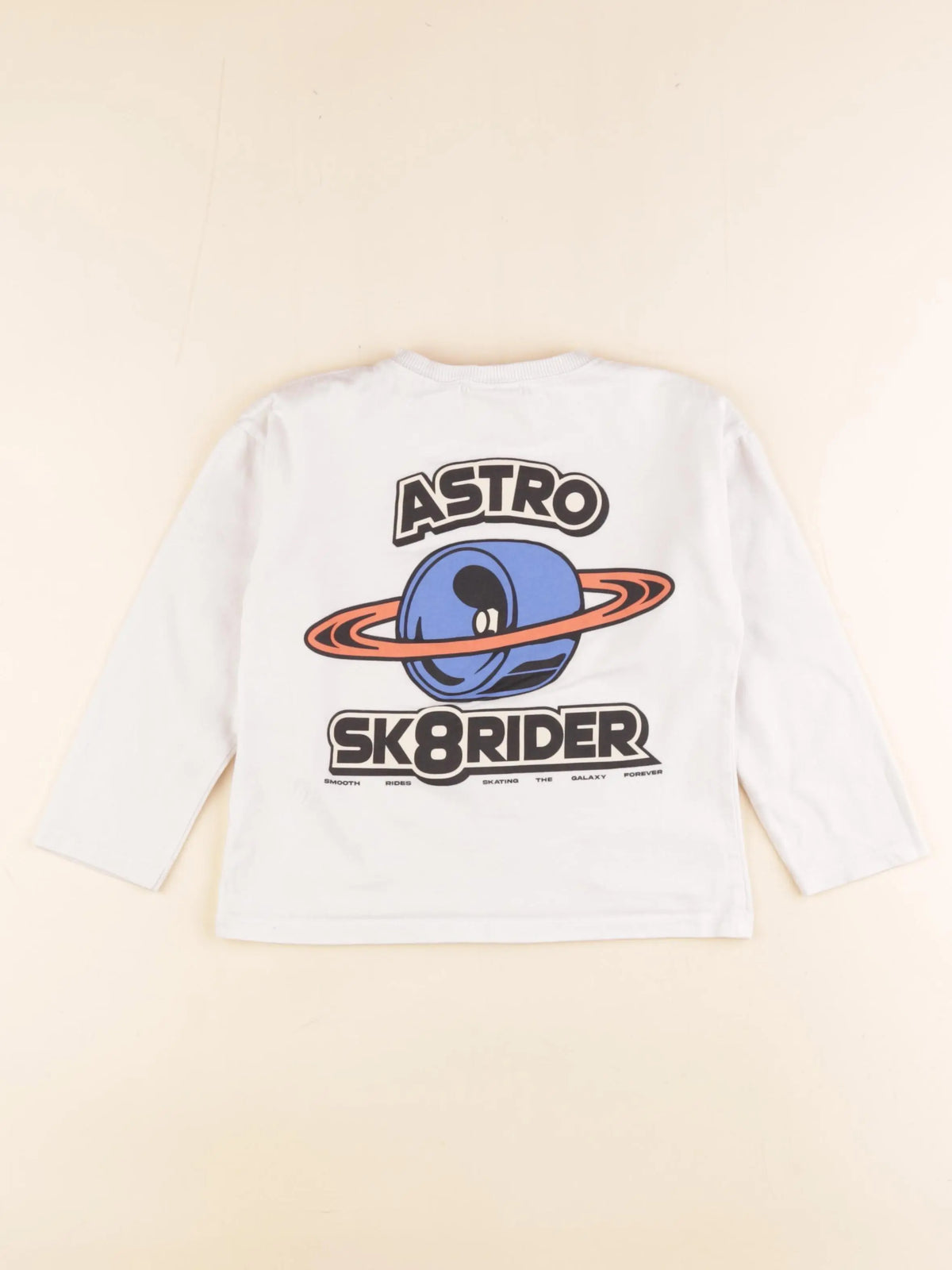 Zara - tee-shirt imprimé au dos blanc - 4 ans