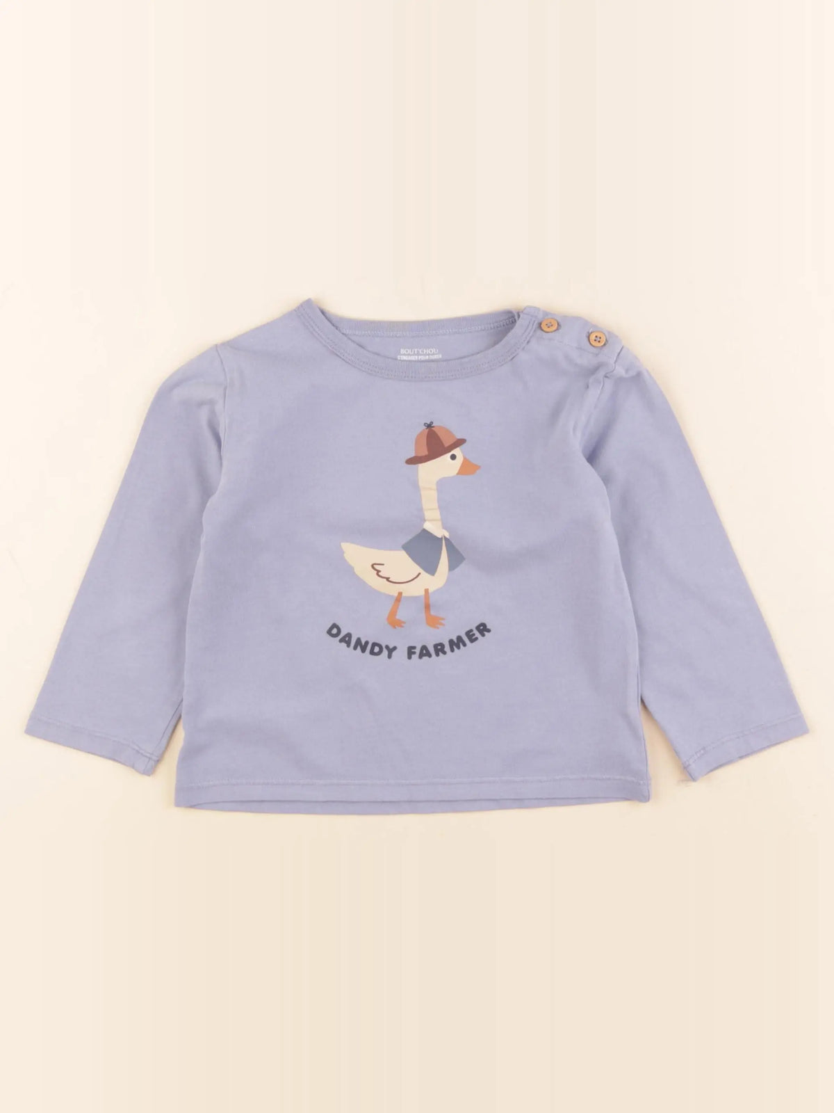 Boutchou - tee-shirt bleu - 36 mois