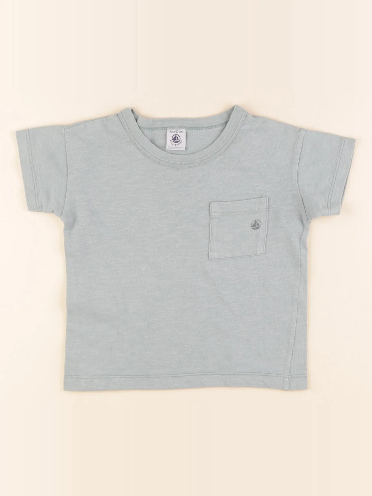 Petit Bateau - tee-shirt vert - 4 ans