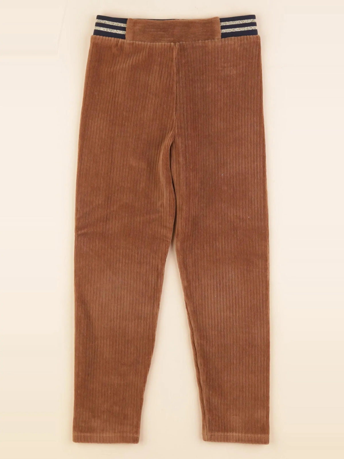 Vertbaudet - pantalon marron, or - 6 ans