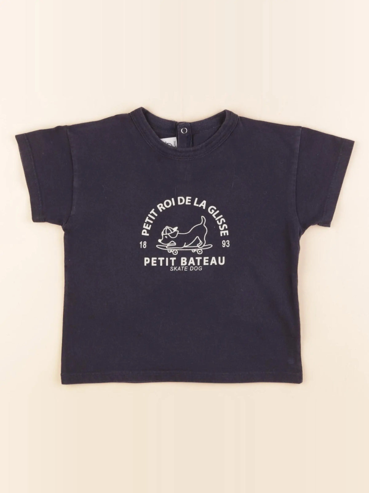 Petit Bateau - tee-shirt bleu - 36 mois