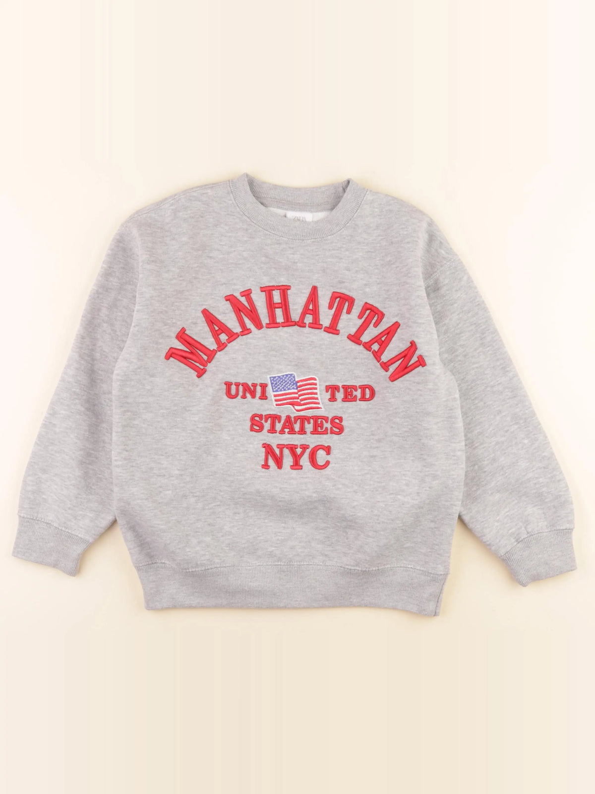 Zara - sweat gris - 8/9 ans