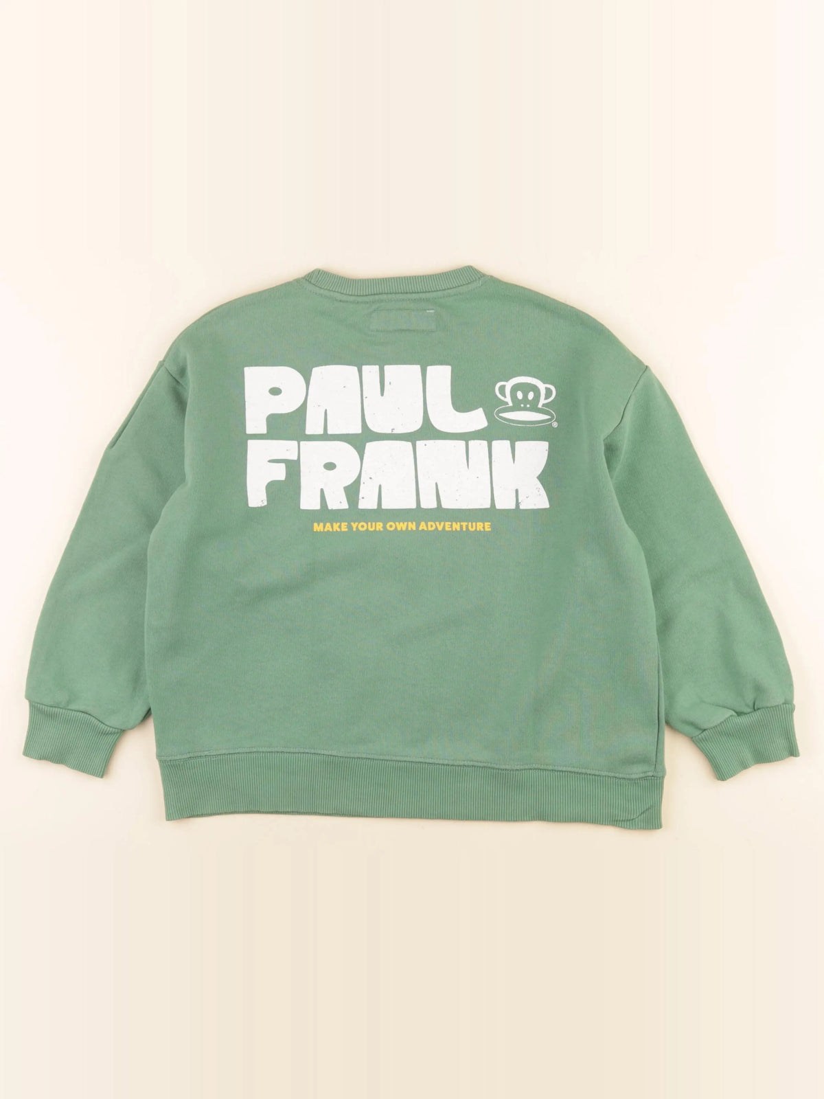 Zara - sweat imprimé au dos vert - 8/9 ans