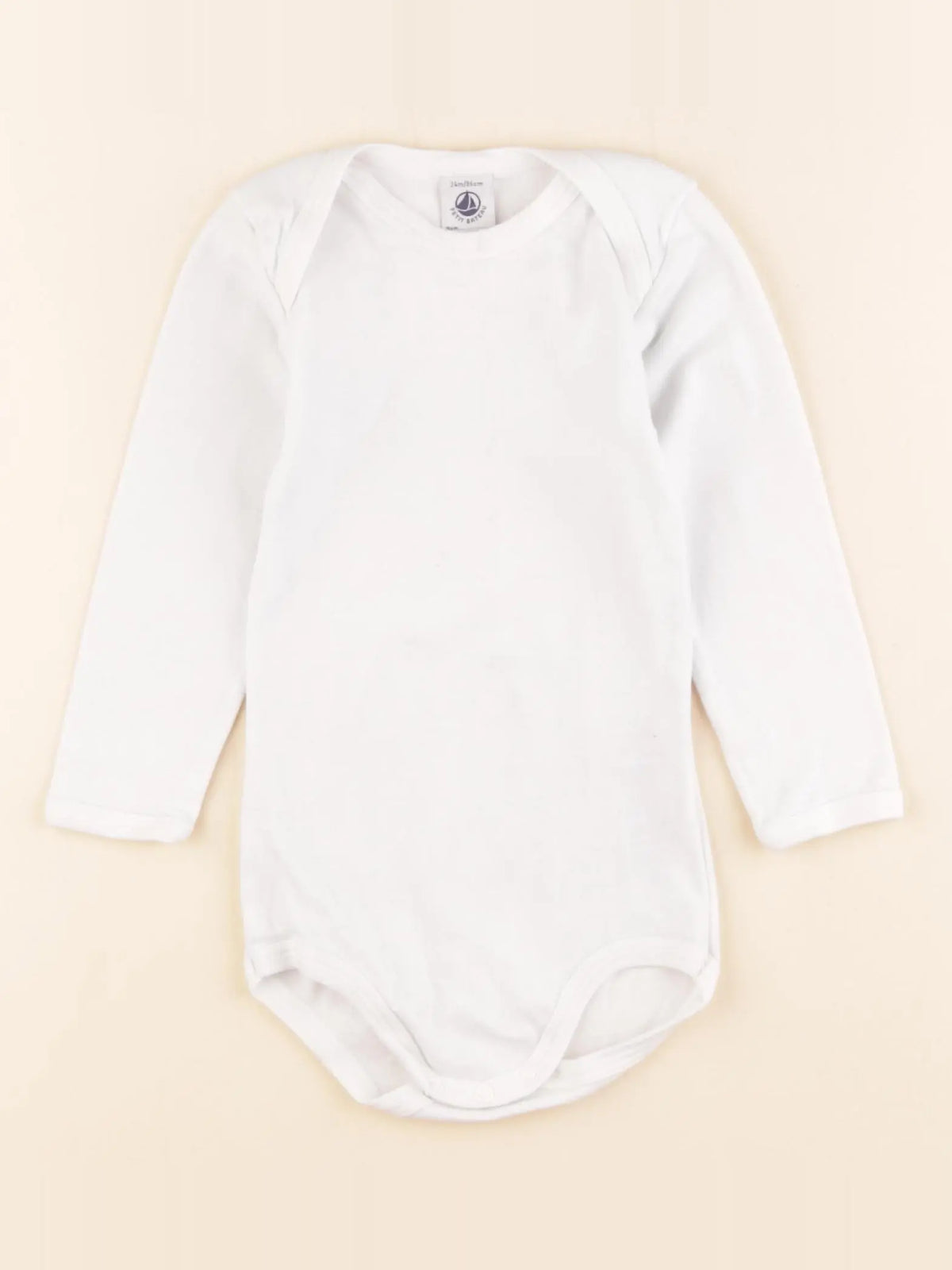 Petit Bateau - body blanc - 24 mois