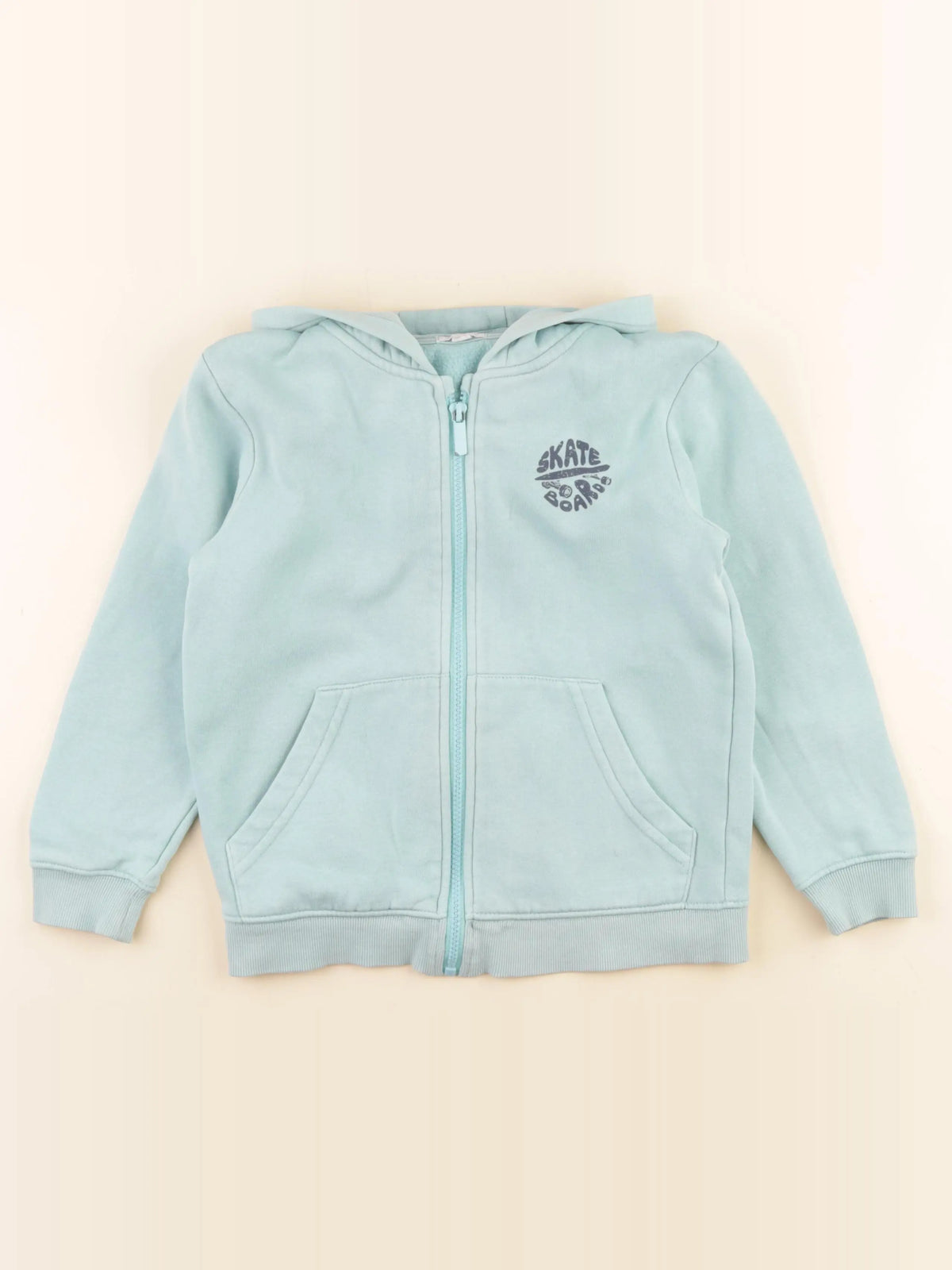Vertbaudet - sweat vert - 8 ans
