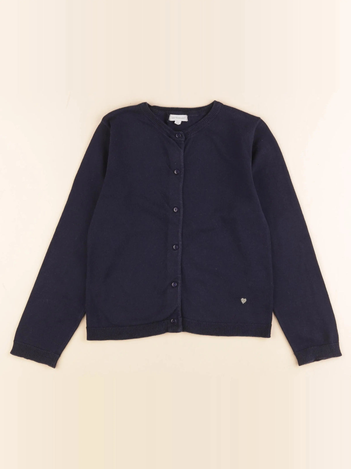 Vertbaudet - gilet bleu - 7 ans