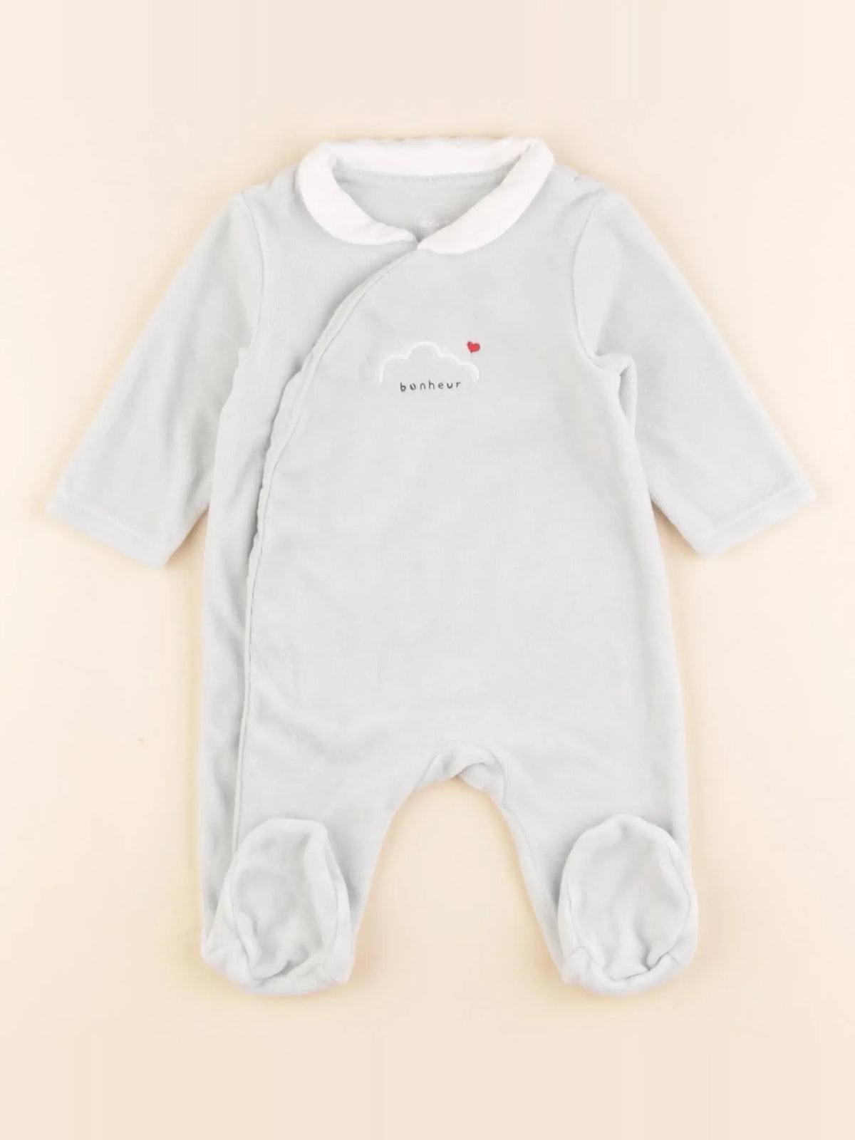 Absorba - pyjama velours vert - 1 mois