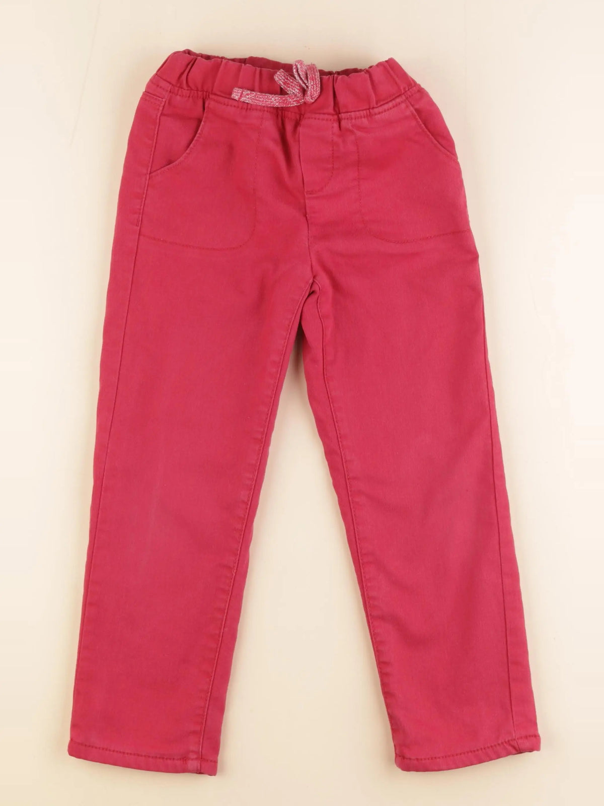 Vertbaudet - pantalon doublé rose - 6 ans