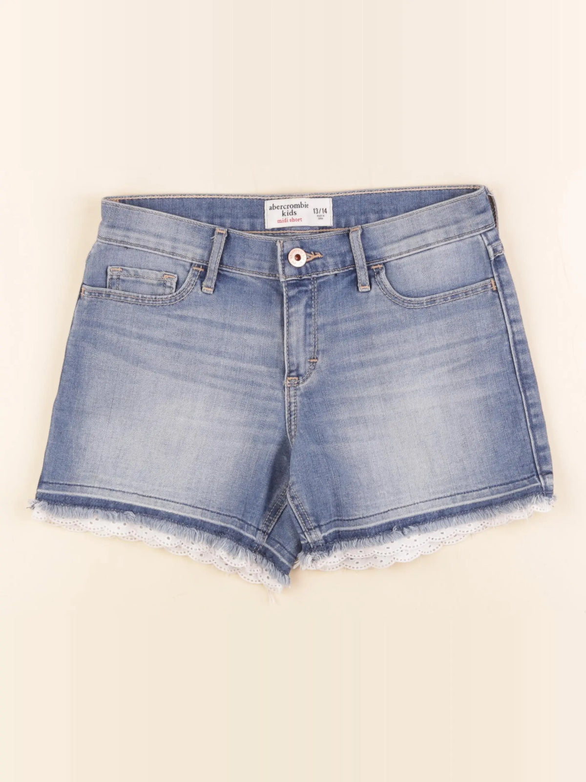 Abercrombie - short bleu - 13/14 ans