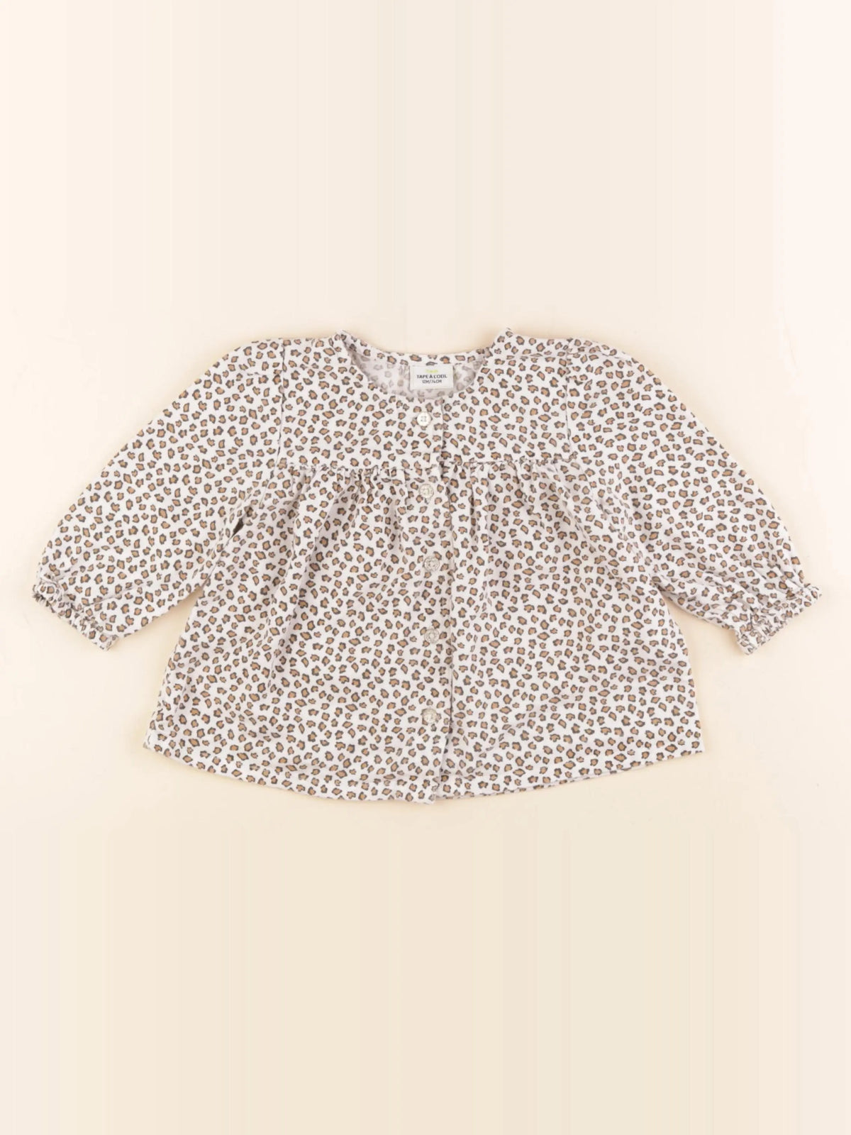 Tape à l'oeil - blouse marron - 12 mois