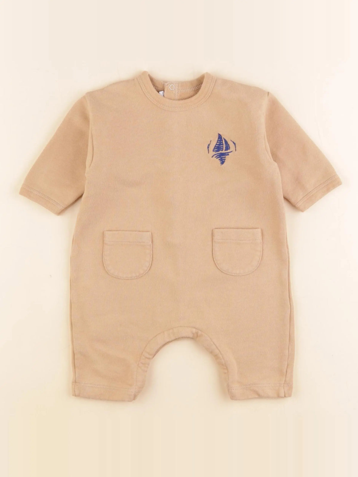 Petit Bateau - combinaison marron - 3 mois