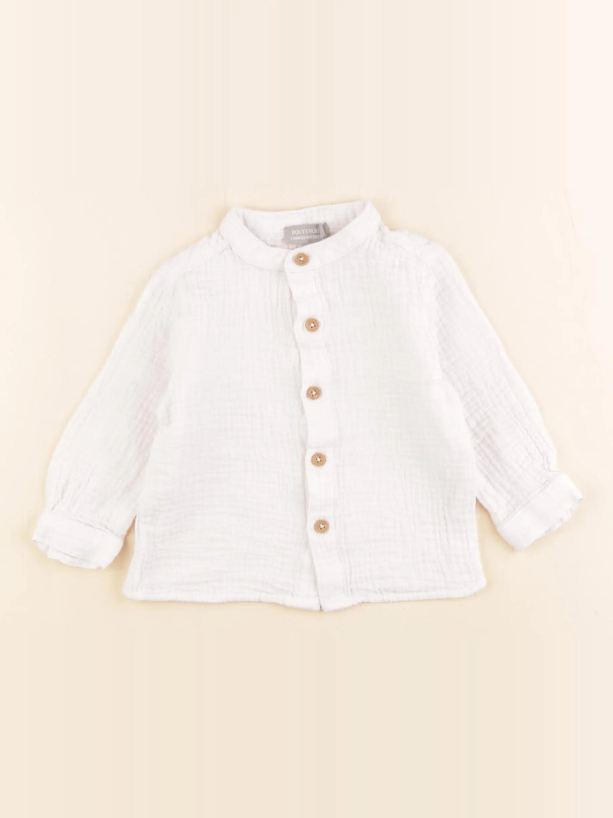 Boutchou - chemise blanc - 6 mois