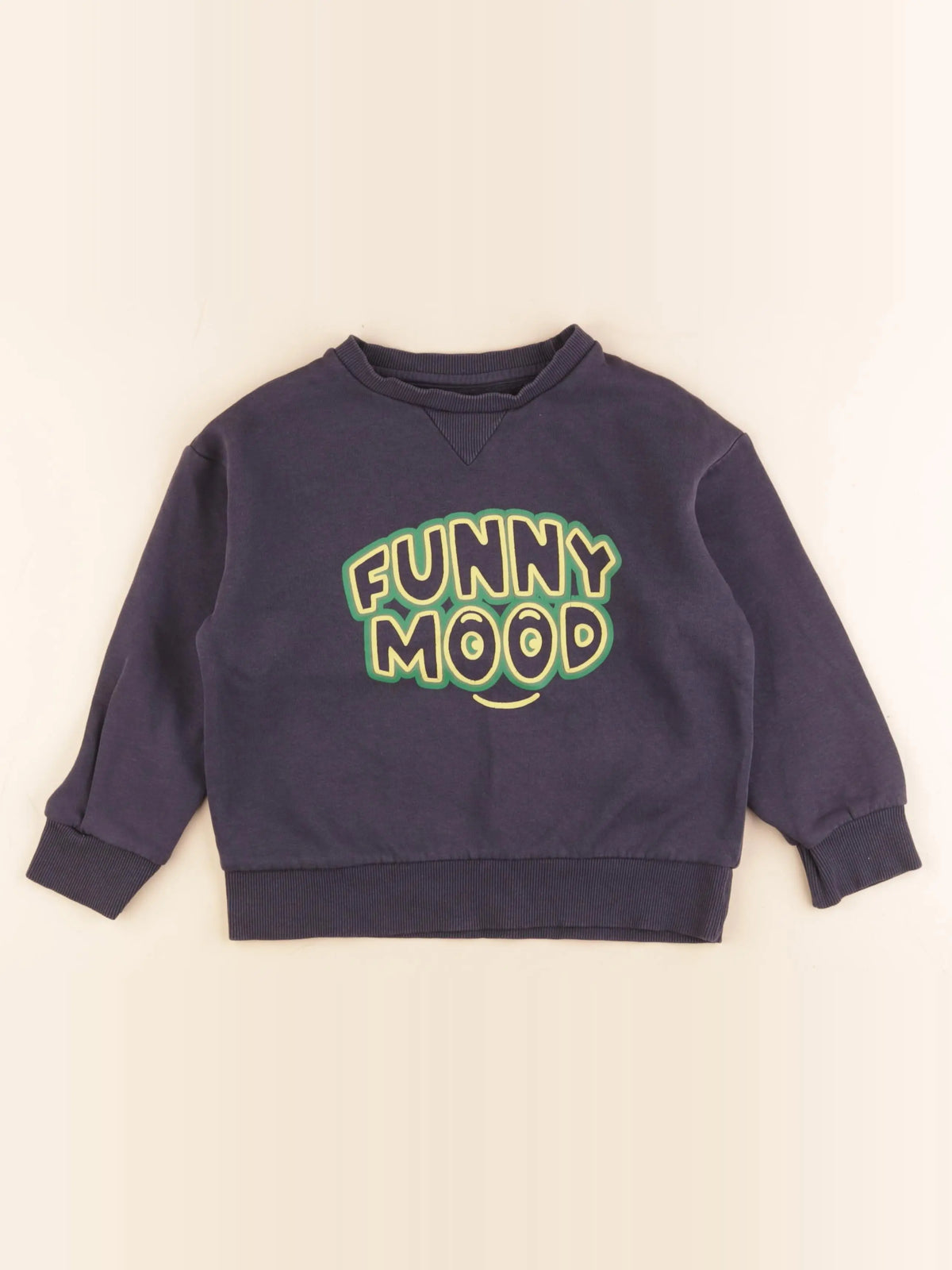 Vertbaudet - sweat bleu - 6 ans