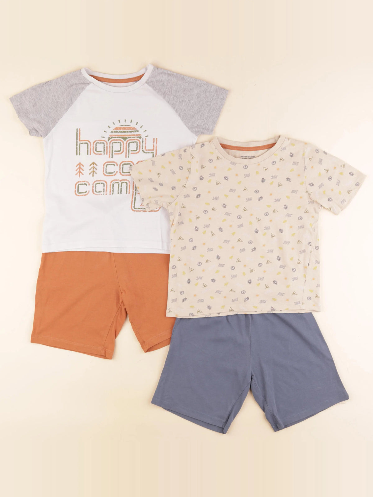 Vertbaudet - lot de 2 pyjamas coton multicolore - 5 ans