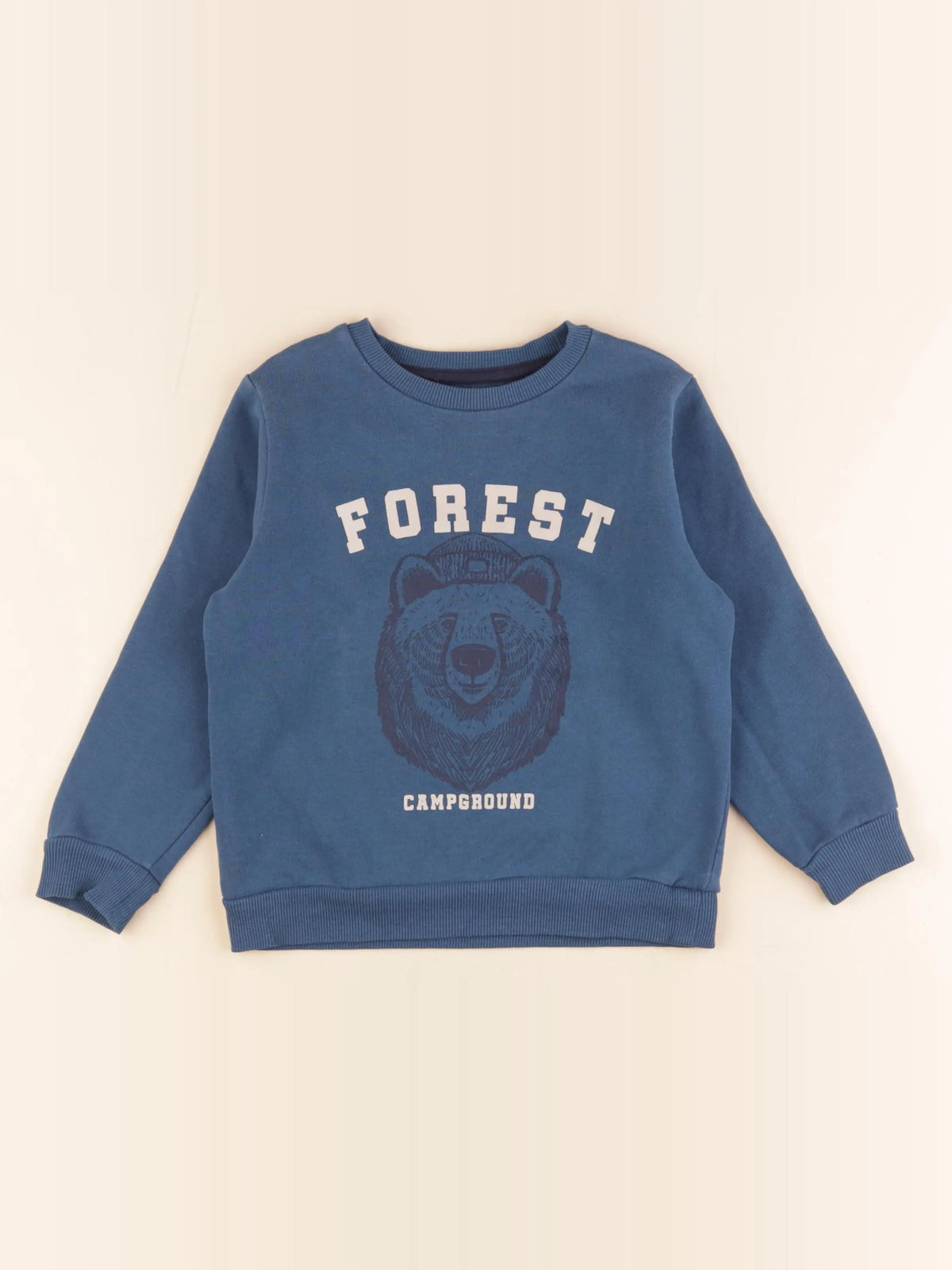 Vertbaudet - sweat bleu - 5 ans