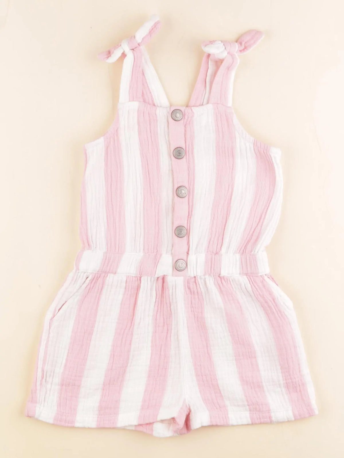 Vertbaudet - combinaison blanc, rose - 4 ans