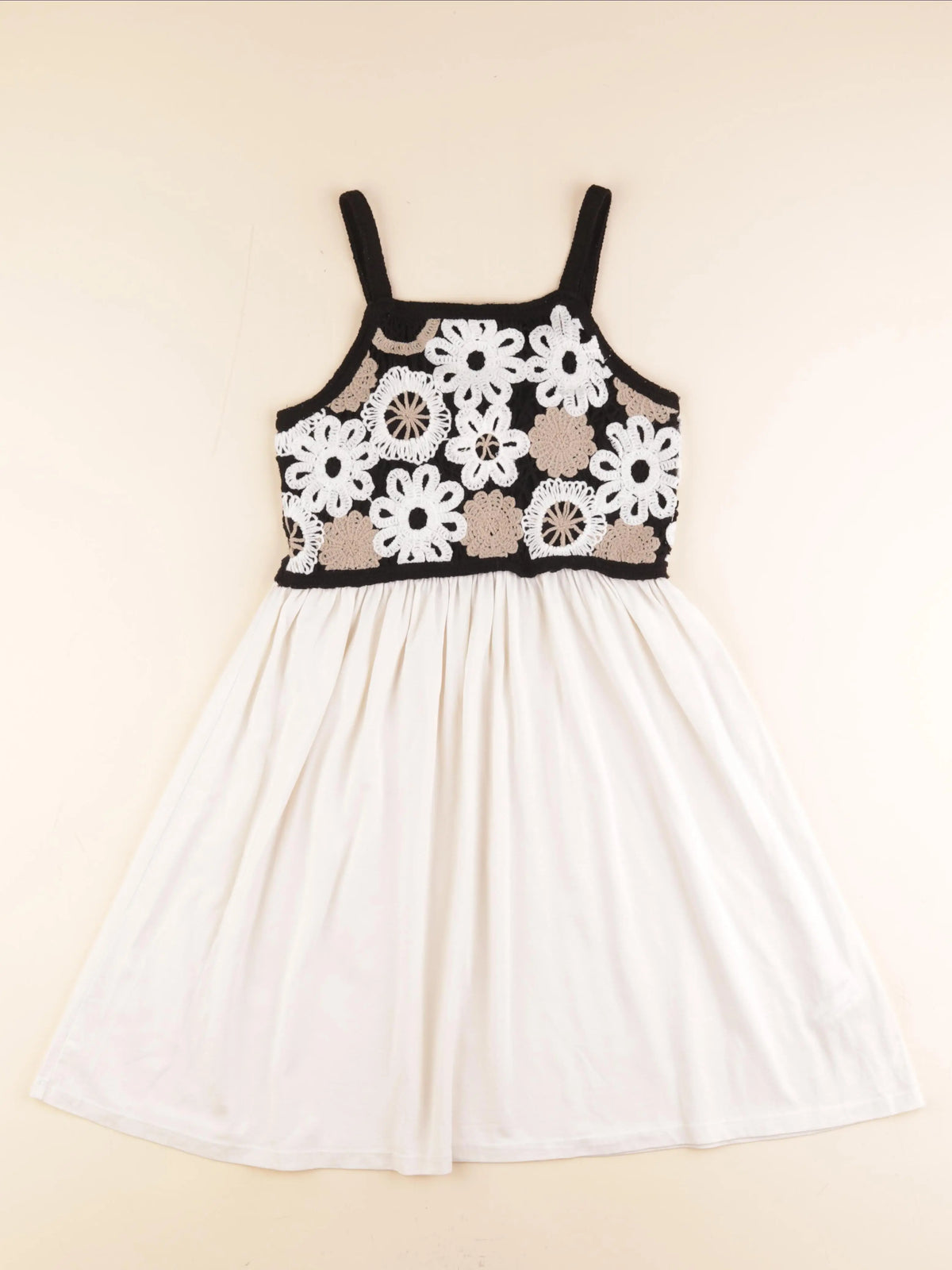 Zara - robe noir, beige - 12/13 ans