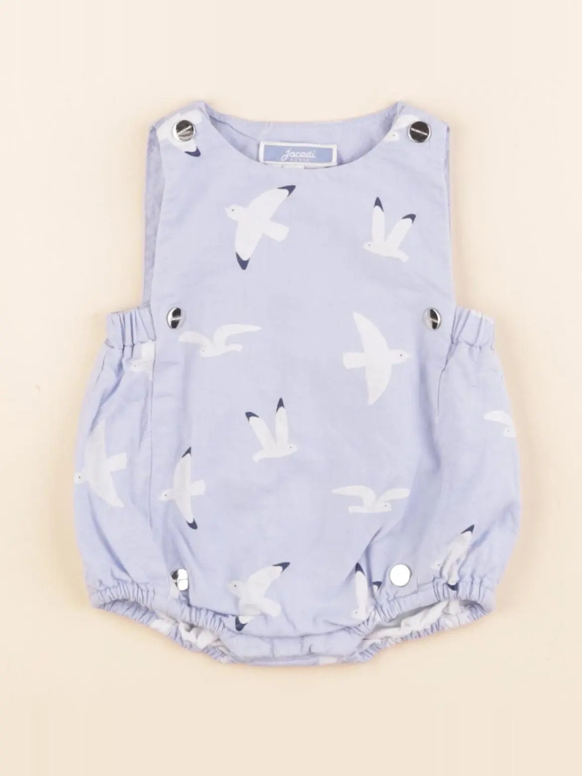 Jacadi - combinaison bleu, blanc - 3 mois