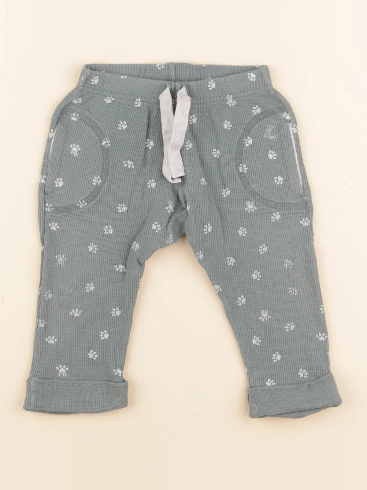 Petit Bateau - pantalon vert - 12 mois
