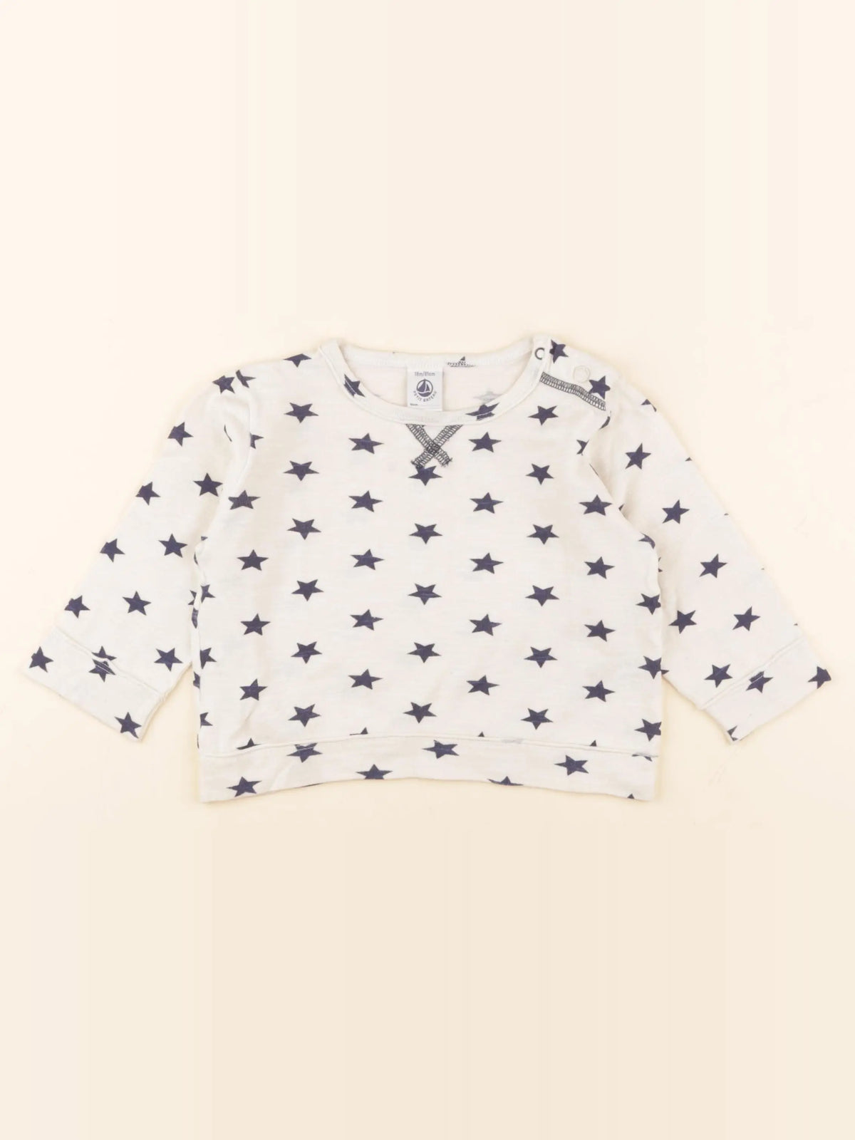 Petit Bateau - tee-shirt blanc - 18 mois