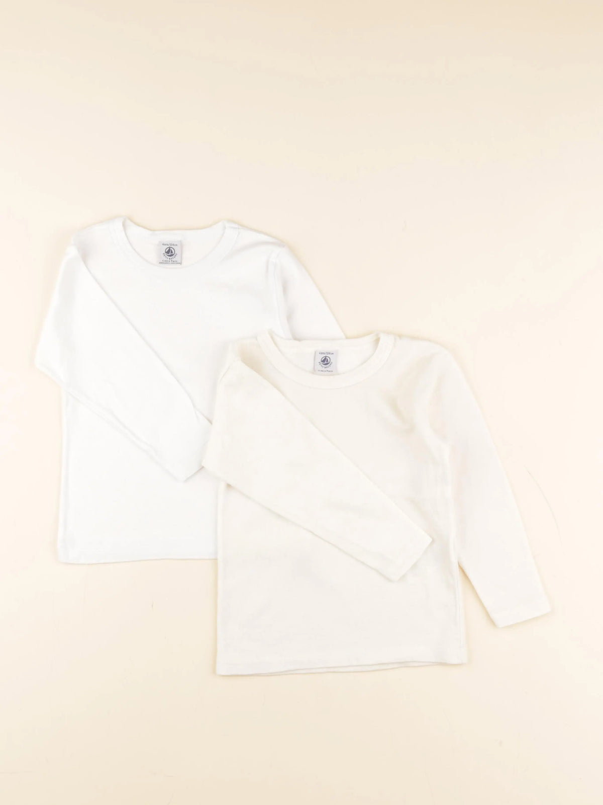 Petit Bateau - lot de 2 maillots de corps jaune - 4 ans