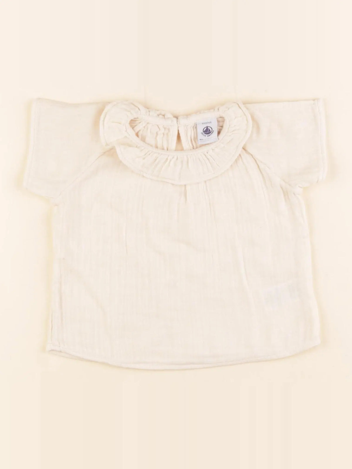 Petit Bateau - blouse beige - 6 mois