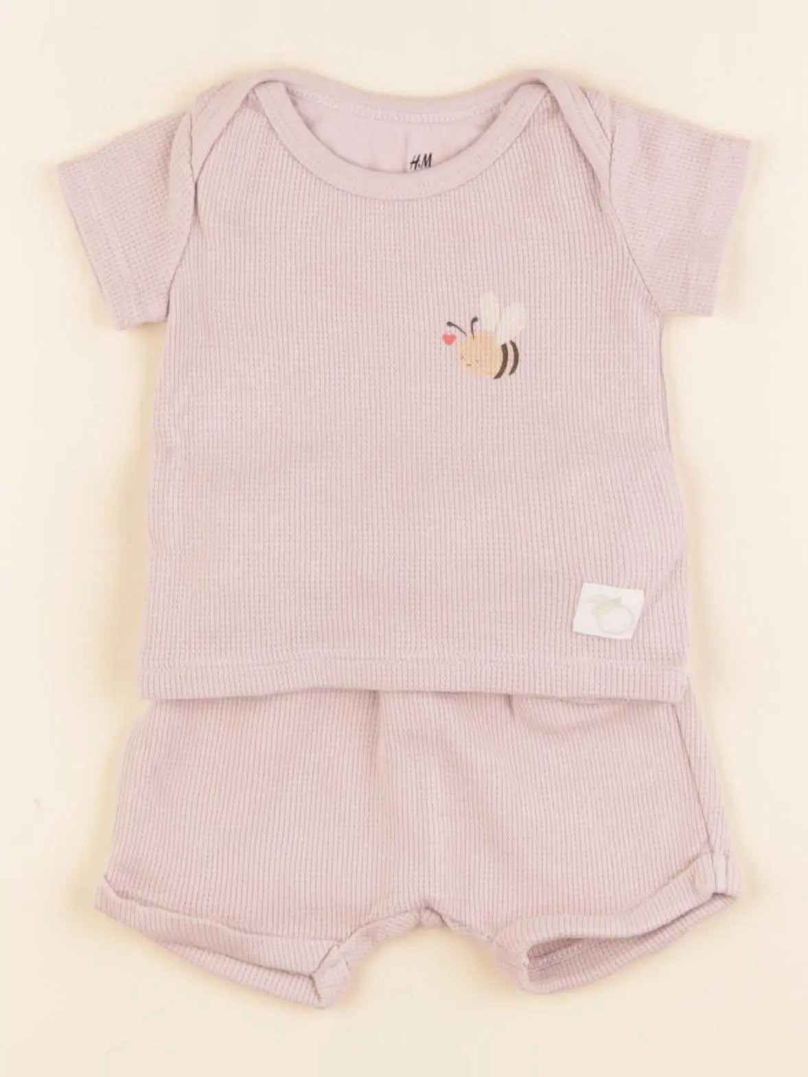 H&M - ensemble rose - 0/1 mois