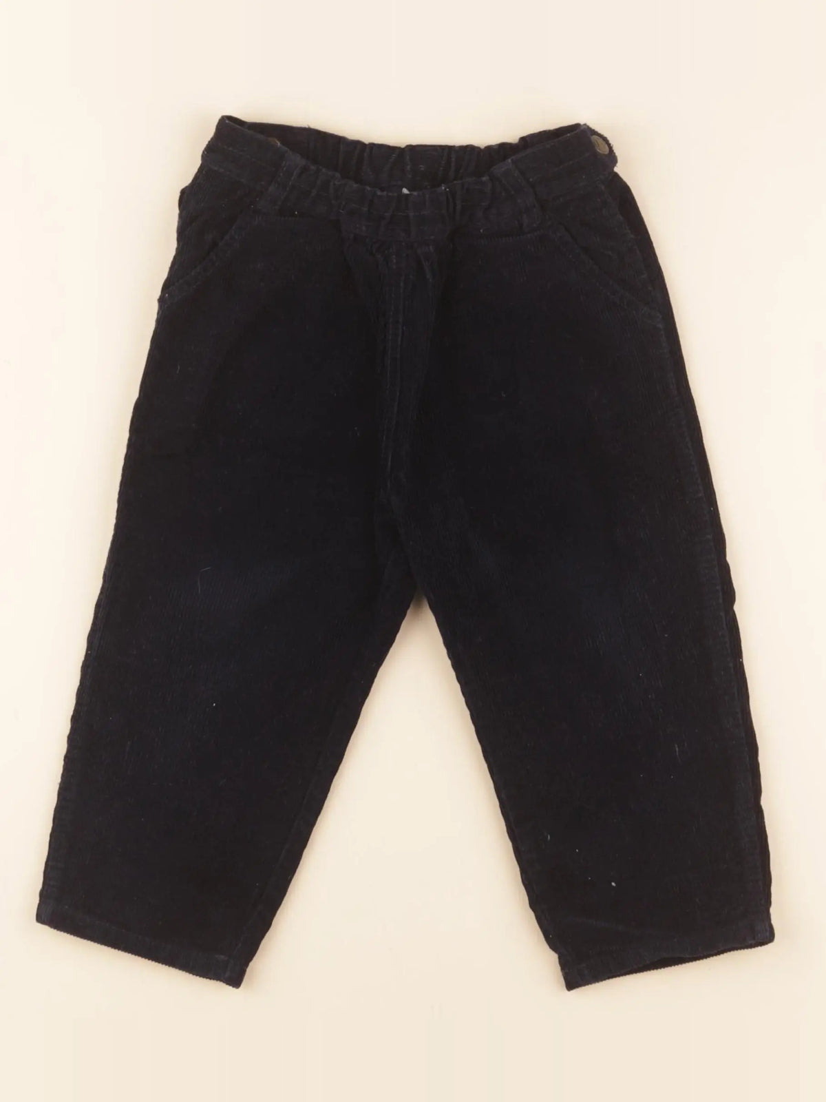 Petit Bateau - pantalon bleu - 18 mois