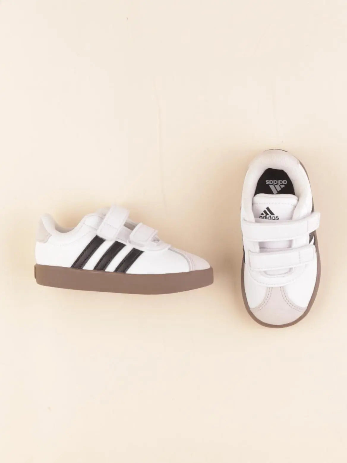 Adidas - baskets blanc, marron - pointure 21