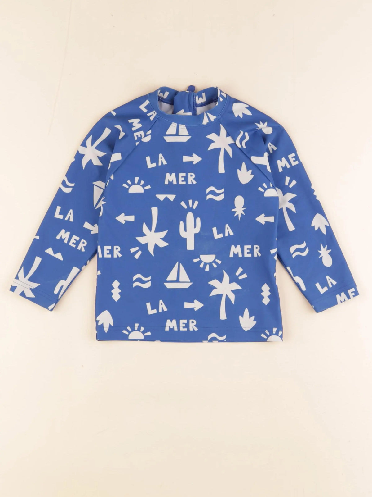 Petit Bateau - tee-shirt de bain bleu, blanc - 24 mois