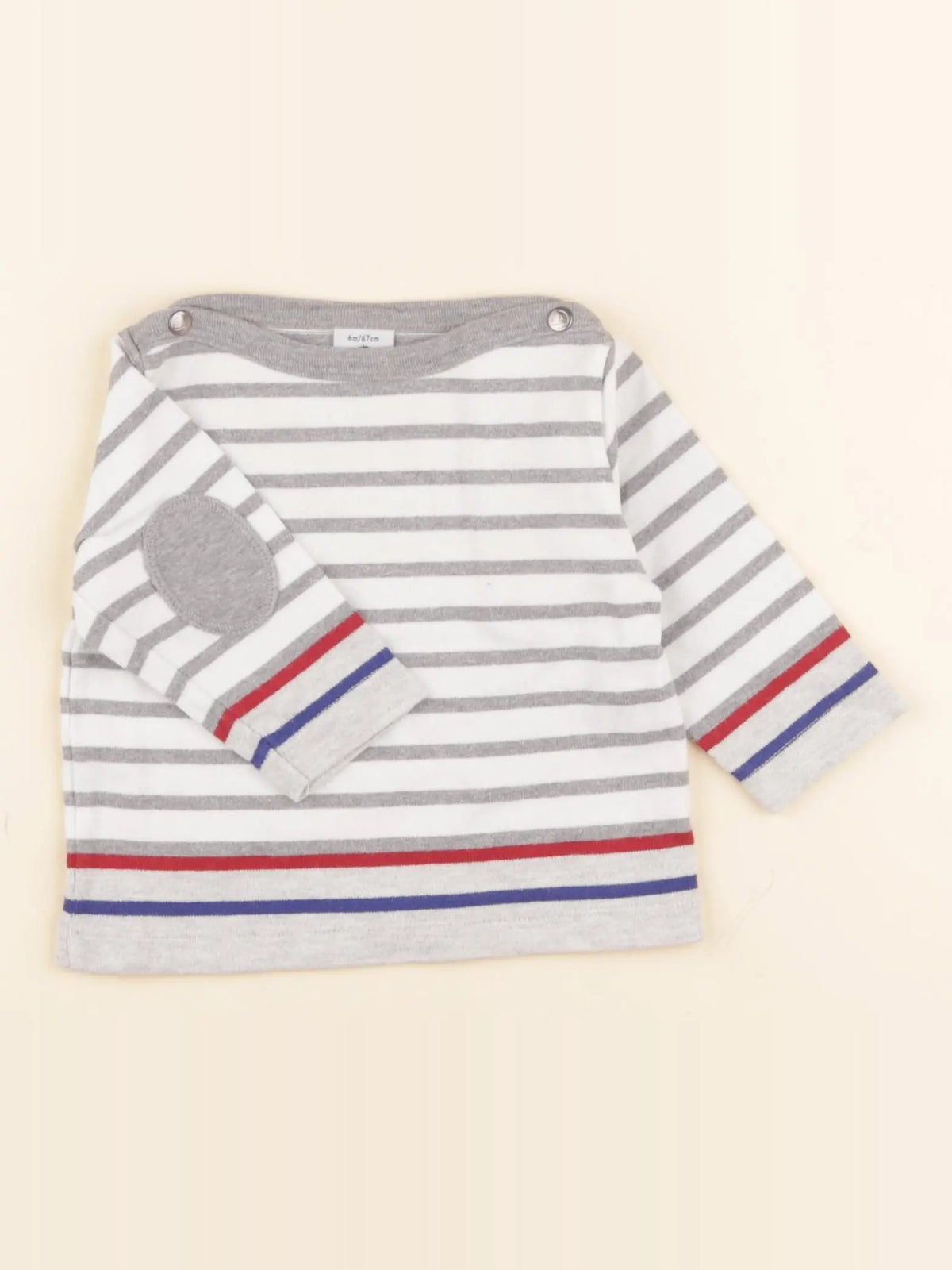 Petit Bateau - tee-shirt multicolore - 6 mois