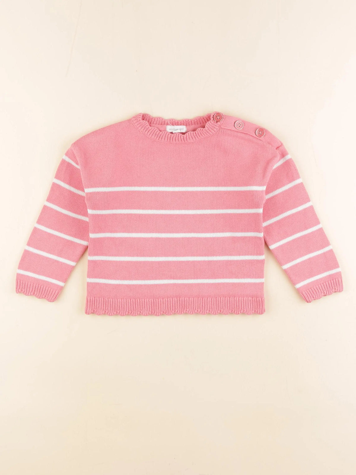 Vertbaudet - pull rose - 3 ans