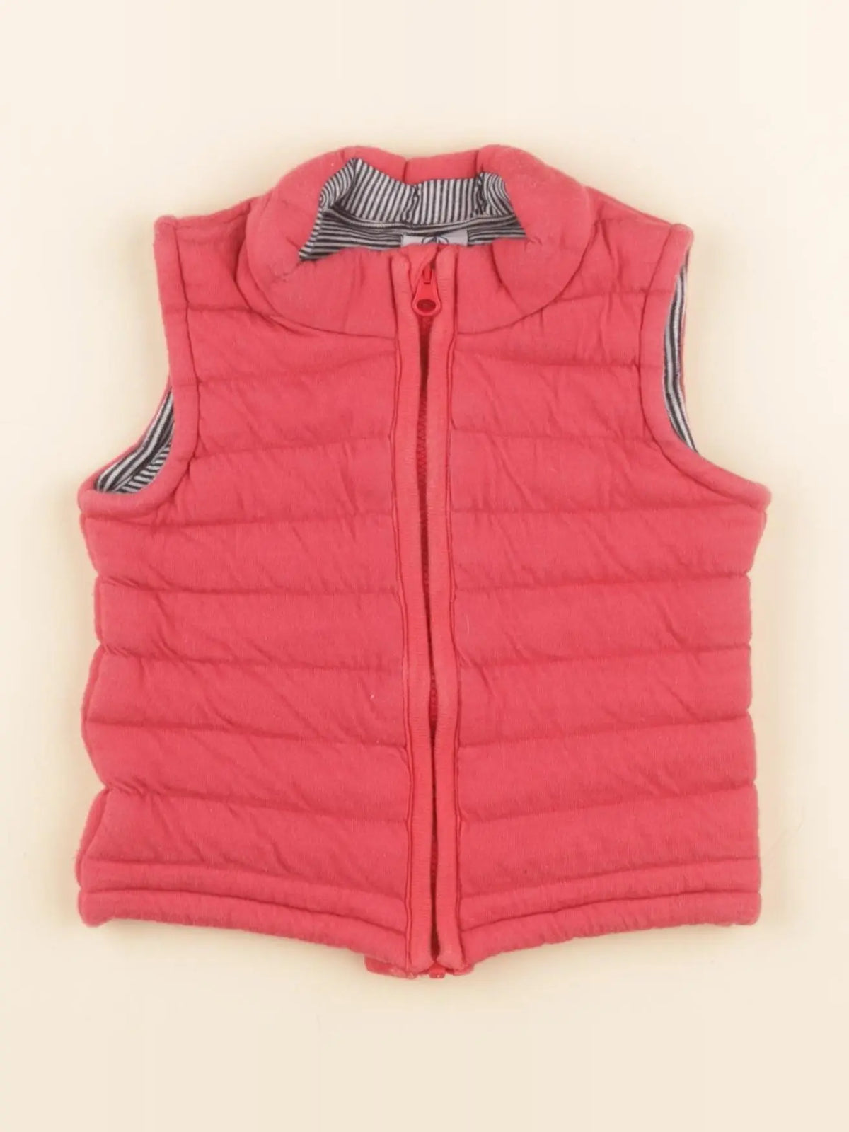 Petit Bateau - gilet rouge - 6 mois
