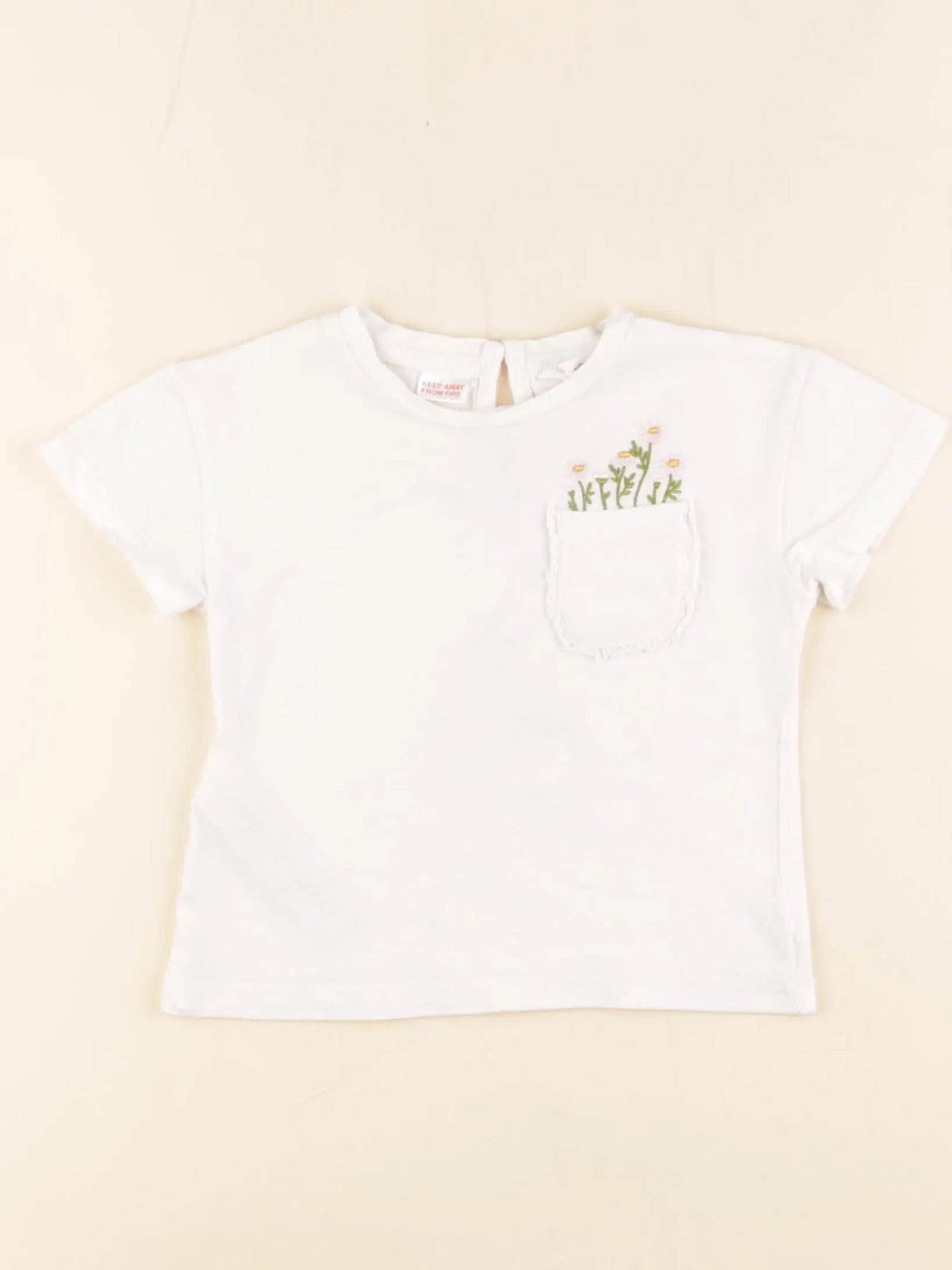 Mango - tee-shirt blanc - 9/12 mois