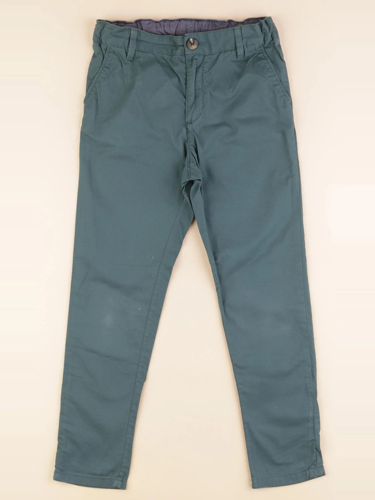 H&M - pantalon vert - 7/8 ans