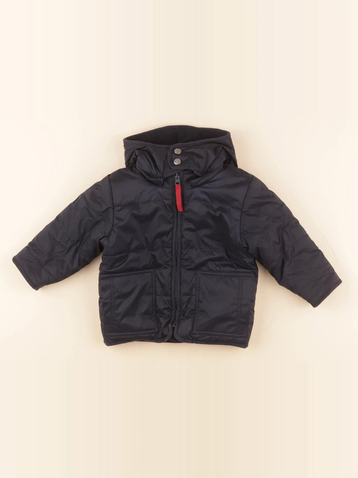 Petit Bateau - veste doublé bleu - 2 ans